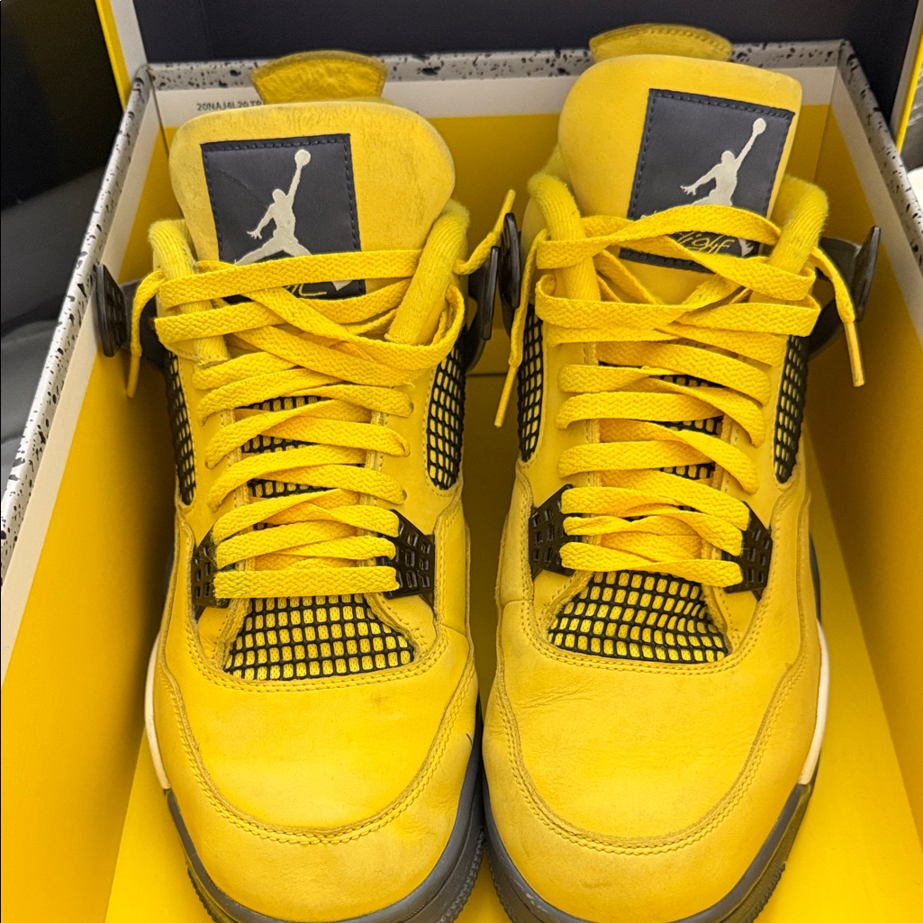 Jordan Men's Sneakers In Bold Yellow And Black Size 12.5